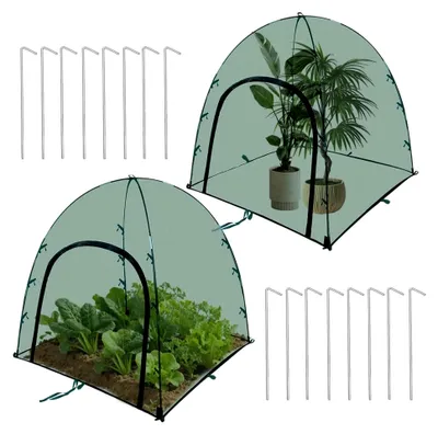 Produktbild von 2 Stück Insektenschutzabdeckungen, 91,4 x 91,4 x 94,4 cm, Pflanzenschutznetz für Garten