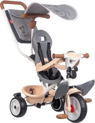 Immagine prodotto di Triciclo Smoby Mickey, Evolutivo, 3 ruote, Multicolore, da 10 mesi a 3 anni, 68x52x101 cm