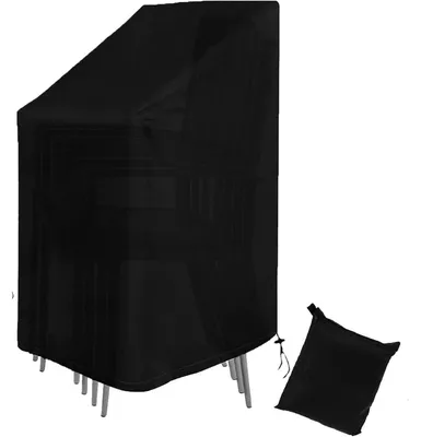 Productafbeelding van Beschermhoes voor tuinmeubels, 420D Oxford, waterdicht en UV-bestendig, 75x75x120 cm