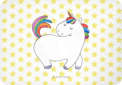 Produktbild von Mr. & Mrs. Panda magnet Einhorn Stolzieren - Weiß - Geschenk, Pferd, Freundin, Notizhalter, whiteboardmagnet, zettelhalter, haftmagnet, Kühlschrankmagnet, Einhörner