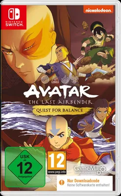 Produktbild von Avatar: The Last Airbender Quest for Balance (Code in Box - Nintendo Switch)