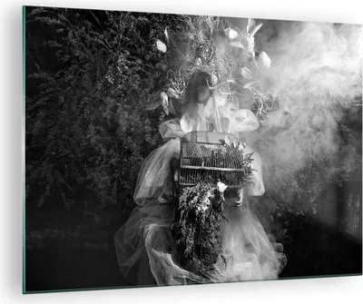 Produktbild von Bilder auf glas - Einteilig - Retro Vintage Frau - 70x50cm - Glasbilder - Wandbilder - Bilder - zum Aufhängen bereit - Wanddekoration aus Glas - Glas Bilder - Wandbild auf Glas - GAA70x50-4940