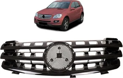 Obrázek produktu pro Chladičová mřížka černá lesklá vhodná pro Mercedes ML W164 05-08 Vormopf