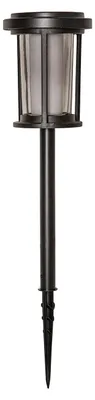 Produktbild von LED Solarlampe ,Alippa' zur Wegbeleuchtung, Dämmerungssensor, schwarz, H 44cm