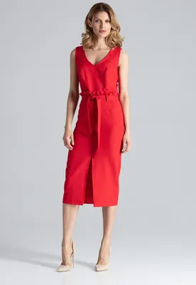 Produktbild von Figl Midikleid für Frauen Gynenever rot XL