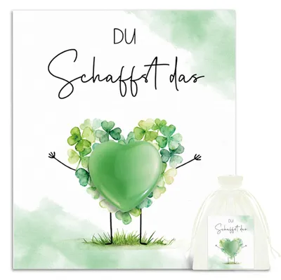 Glücksstein Mutmacher Geschenk, Du schaffst das, Glücksbringer
