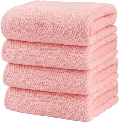 Produktbild von Unyqoos® Ultraweiches, schnelltrocknendes Badetuch-Set, 4er Pack – saugstark & fusselarm für Bad, Fitness, Strand & Reise