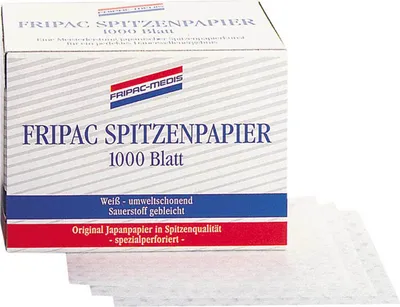 Produktbild von Fripac-Medis Professional Spitzenpapier Blattgröße 75 x 55 mm, 1000 Blatt, weiß