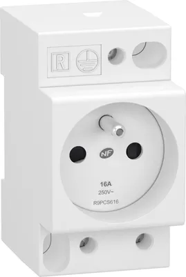 Image de Prise modulaire 2 P + T phase + neutre SCHNEIDER ELECTRIC 16 A