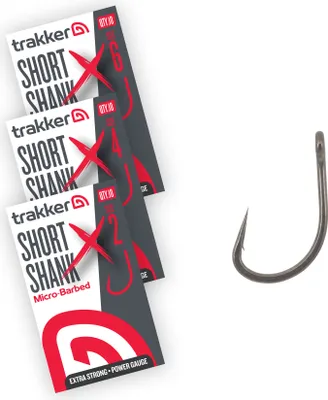 Produktbild von Trakker Short Shank XS Hooks Micro Barbed - Size: 2