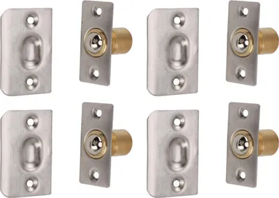 Image de 4pcs Door Ball Catch Solid Brass Adjustable Spring Closet Ball Latch for Cabinet Pantry