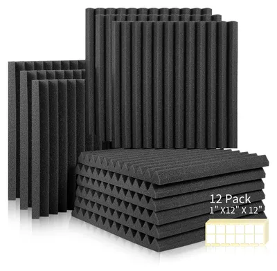 Obrázok produktu pre Sada 12 zvukovoizolačných penových panelov