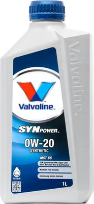 Produktbild von Valvoline SynPower MST C5 für 0W-20 1 Liter Motoröl Motorenöl Longlife-17 FE+ STJLR.03.5006 OV0401547-A20 229.71 WSS-M2C947-B1 WSS-M2C962-A1 Öl
