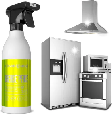 Produktbild von Cleangang Edelstahlreiniger Küche  - 500ml Sprühflaschen - Vegan & Umweltfreundlich