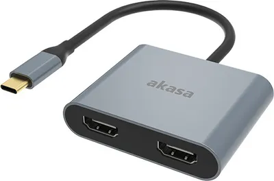 Zdjęcie produktu dla Akasa AK-CBCA26-18BK, 3.2 Gen 1 (3.1 Gen 1), USB Type-C, Wyjście HDMI