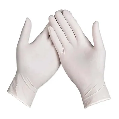 Produktbild von Master Gloves: Packung mit 100 Gepuderten Latex-Einweghandschuhen - Größe M