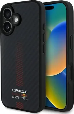 Obrázok produktu pre Red Bull Rbhmp16M24Cfgsmk Pevné puzdro na Iphone 16 Plus 6,7" čierne/čierne Carbon Fiber Power Bar Magsafe