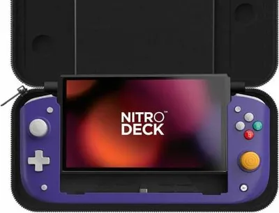 Image de GAME 1133458 accessoire de jeux vidéo Violet USB Commandes de jeux pour écran tactile Nintendo Switch, Nintendo Switch OLED