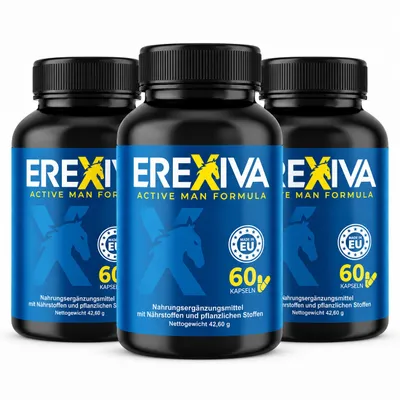 EREXIVA, Nahrungsergänzungsmittel, 60 Kapseln, Sägepalme, Sägepalmenextrakt, Sägepalmenfrucht, Seren