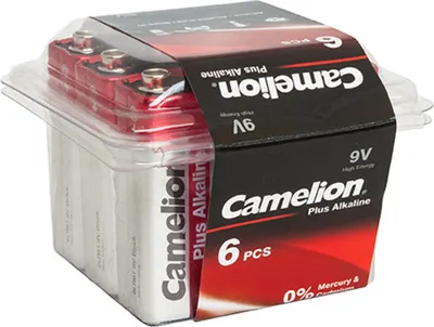 Produktbild von Camelion 9V Plus Alkaline Block Batterien 6 Stück 9V/6LR61