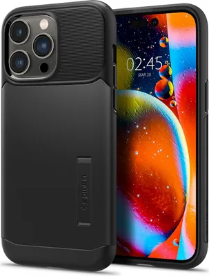 Produktbild von Spigen Hülle für iPhone 14 Pro Max Schutzhülle Case Handyhülle Ständer Schwarz