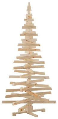 Image de vidaXL Sapins de Noël avec support Nature 180 cm Pin massif