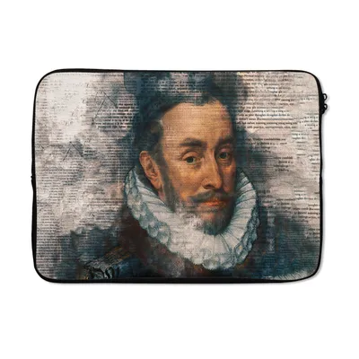 Produktbild von MuchoWow® Laptop Hülle 13 Zoll Wilhelm von Oranien - Adriaen Thomasz - Zeitungsartikel Laptoptasche - Laptophülle - Sleeve - Rundumschutz