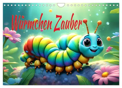 Produktbild von Würmchen Zauber (Wandkalender 2027 DIN A4 quer), CALVENDO Monatskalender