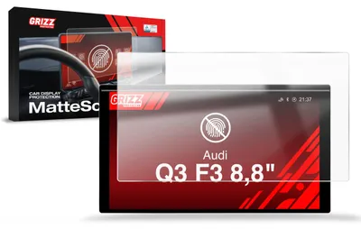 Produktbild von Matte Autodisplayfolie für Audi Q3 F3 8,8" (2018-2025), Grizz Protector