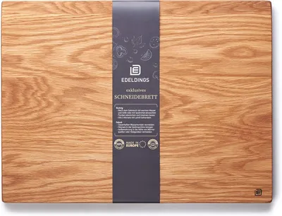 Productafbeelding van Snijplank eikenhout 40x30 cm, massief hout, voor keuken