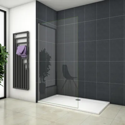 Produktbild von Walk in Duschkabine B.150xH.200cm Duschwand 10mm NANO ESG-Glas Duschabtrennung ohne Stabilisator Duschtrennwand