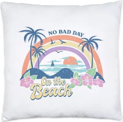 Produktbild von No Bad Day on the Beach Kissen Inkl. Füllung Surf Strandkind Sonne Ozean Beach