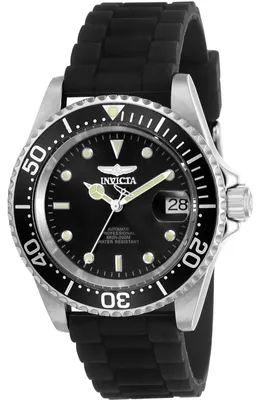 Obrázek produktu pro Invicta Pro Diver 23678 Pánské Hodinky - Automatické Hnutí - Nerezová Ocel s Černým Ciferníkem - 40 mm