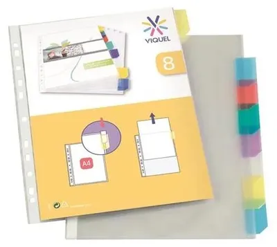 Zdjęcie produktu dla Viquel - perforowana wizytówka Viquel 8 zakładek