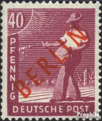Produktbild von Briefmarken Berlin (West) 1949 Mi 29 postfrisch Rotaufdruck