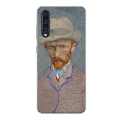 Produktbild von MuchoWow® Handyhülle Schutzhülle Hülle für Samsung Galaxy A50 Selbstporträt - Vincent van Gogh Silikon Softcase Handy Hülle - Mobiltelefonhülle