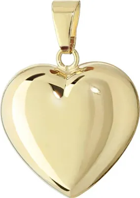 Produktbild von 585 Gelbgold Herz Anhänger Ketten Hochglanzpoliert 16x15,5mm Damen Mädchen 4765