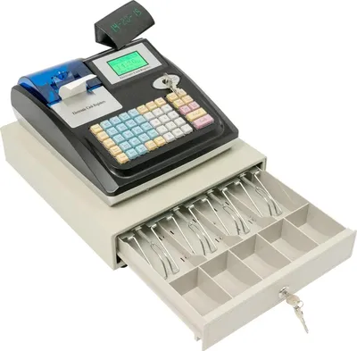 Produktbild von Elektronische Registrierkasse, Dual-Display, Geldschublade, hohe Kompatibilität