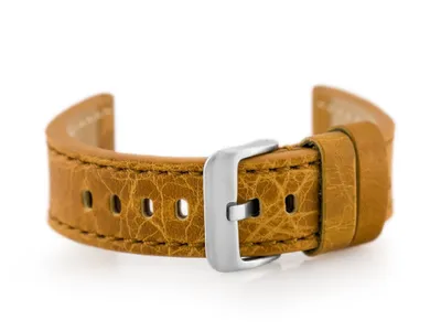 Produktbild von Ledergürtel für die Uhr W48 - Premium - Kamel - 22 mm