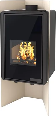 Image de HS FLAMINGO poêle cheminée DELUXE PULAU - crème