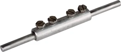 Immagine prodotto di Manicotto di collegamento DEHN, Al, Rd 8 mm, 4 viti M6x8 mm, 1 pz.