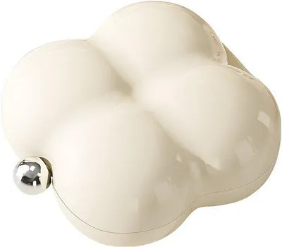 Produktbild von Kompakter Organizer mit 7 Fächern - tragbarer Schmuckbeutel, Marshmallow-Design, 7,5x7,5 cm