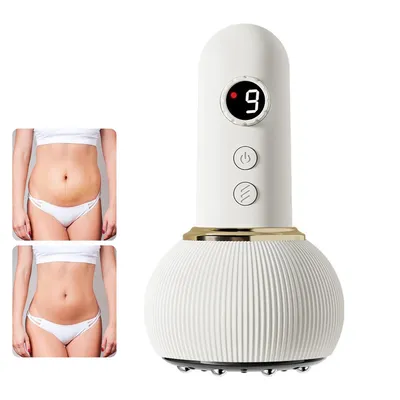 Produktbild von Schröpfgerät Elektrisch, 9 Gängen Verstellbares Elektrisches Guasha Gerät, Intelligentes Schröpfen Schröpfmassagegerät Infrarot, Anti Cellulite Vakuum