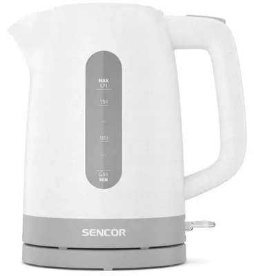 Obrázek produktu pro SENCOR SWK 1738WH, elektrická konvice, objem 1,7 litru, výkon 2200 W, bílá barva