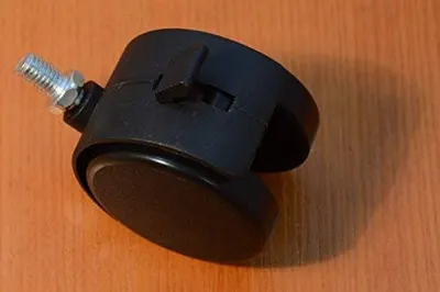 Produktbild von 4 Möbelrollen mit Bolzen und Bremse, 50 mm