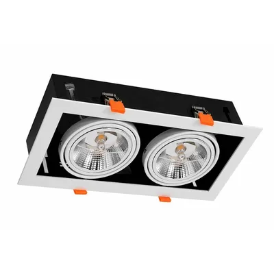 Produktbild von Einbau Deckenstrahler Milagro PLAZA 2xAR111 GU10 weiß