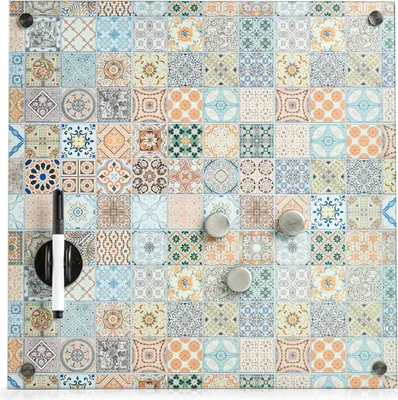 Produktbild von Zeller Memoboard "Mosaik", Glas, Dekor, 40 x 40 cm