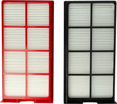 Produktbild von vhbw Filterset kompatibel mit Zehnder ComfoAir 225, 200 Lüftungsgerät - Luftfilter G4 / F7 (2 Stück), 29 x 15 x 5 cm, Weiß / Rot / Schwarz