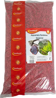 Produktbild von zookauf Aquarien - Farbkies feuerrot 2 - 4 mm 5 kg