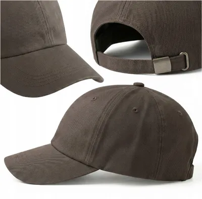 Produktbild von Kappe Mit Schirm Für Herren Und Damen, Baseballkappe, Verstellbar, Braun